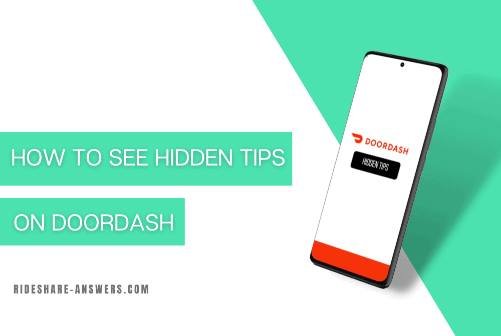 How to see hidden tips on doordash