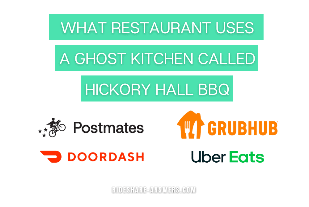 What restaurant uses a ghost kitchen called Hickory Hall BBQ
